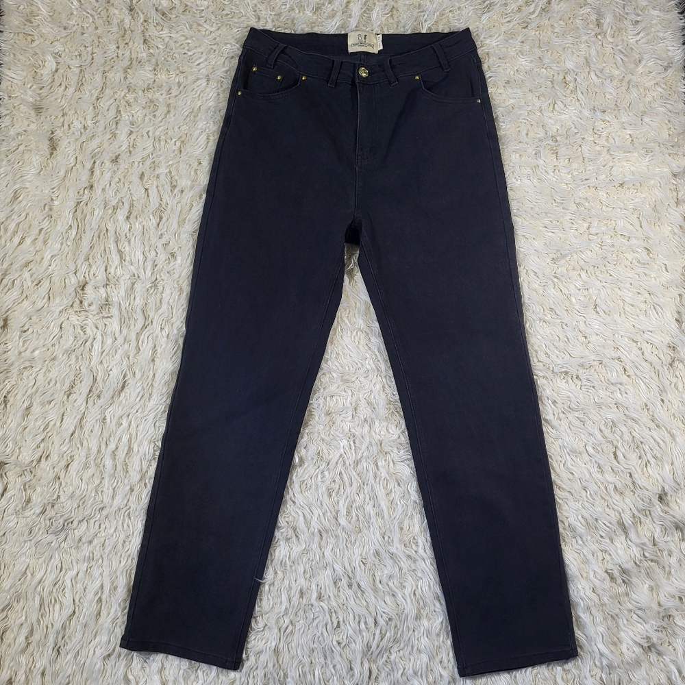 Fashion Brand Company TALL Nap Jeans for big butts black denim Size 1X - Picture 2 of 16